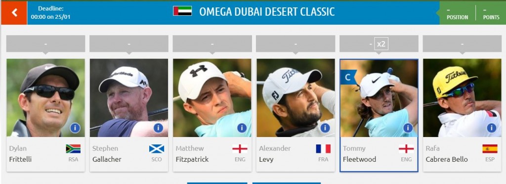 Mes pronostics pour le Omega Dubai Desert Classic