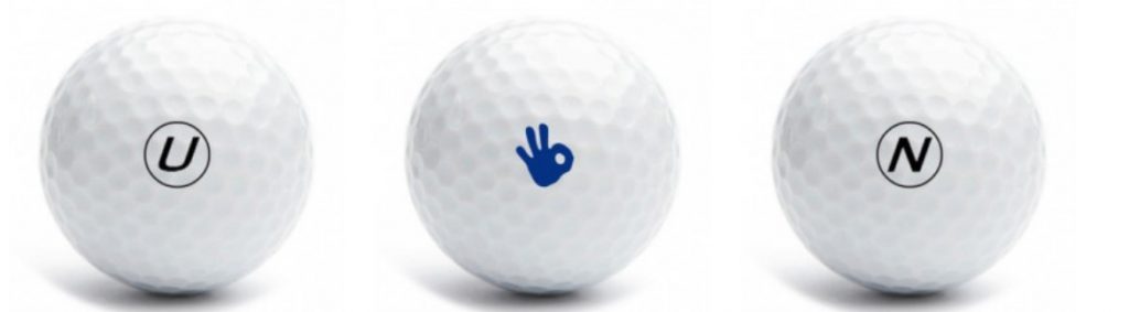golf ball personnalisation example